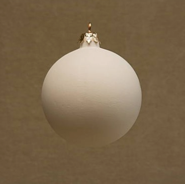 bizcocho blanco navidad bola