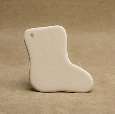 bizcocho blanco navidad colgar bota