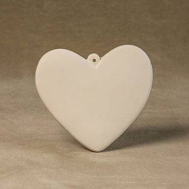 bizcocho blanco navidad colgar corazon