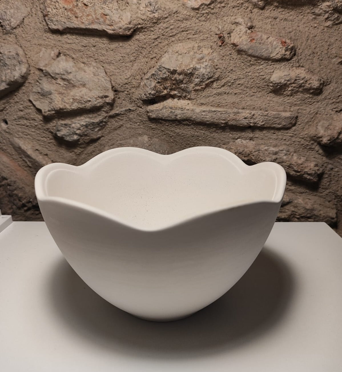 Distribuidor Bizcocho Blanco Bowl Flor Keramix