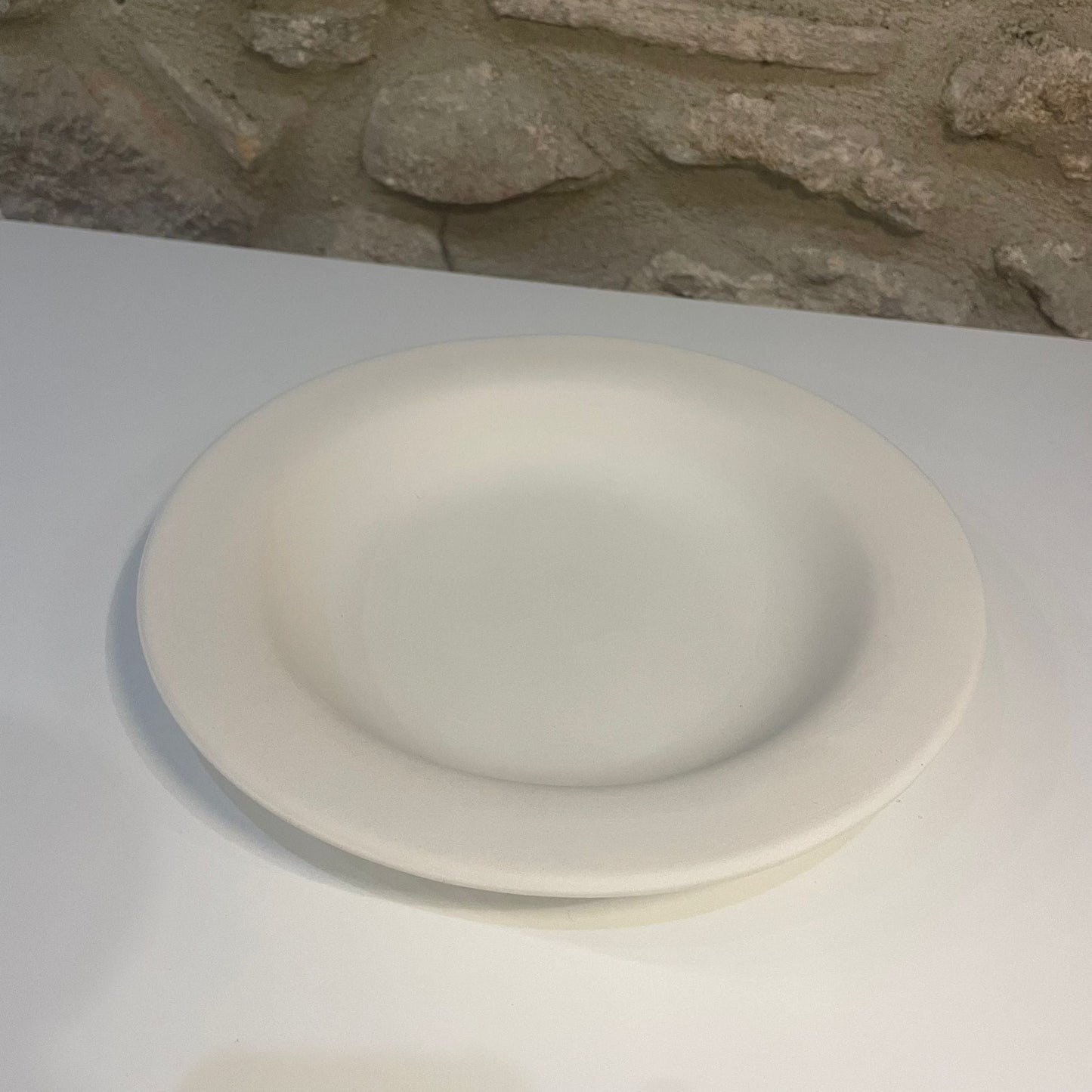 Distribuidor Bizcocho Blanco Plato Sopa 22.5 Cm Bizcocho