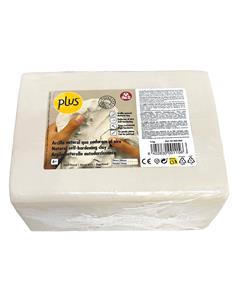 Arcilla secado al aire PLUS Extra Blanco 1,5kg Envase Clásico