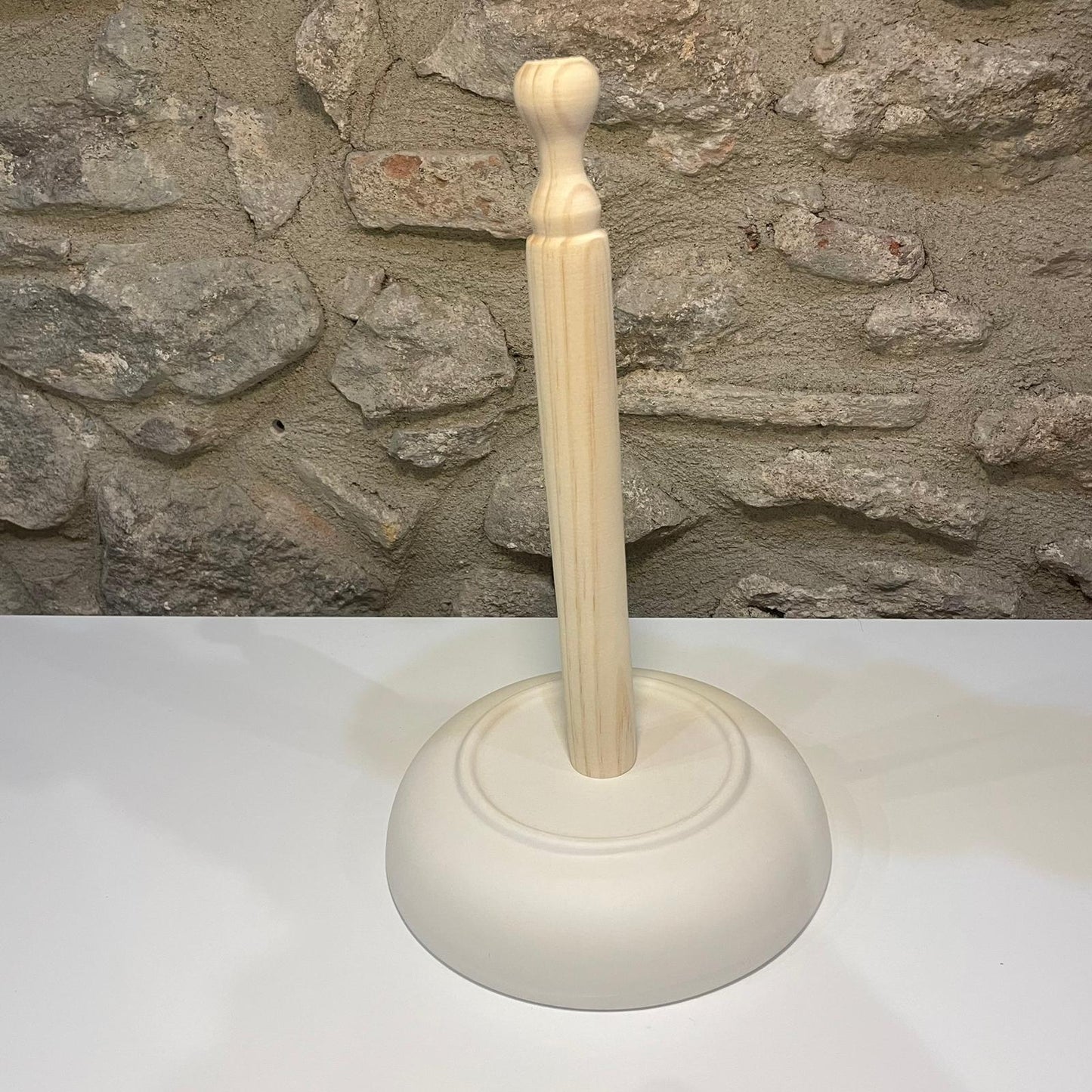 Distribuidor Bizcocho Blanco Portarollo Con Palo Bizcocho