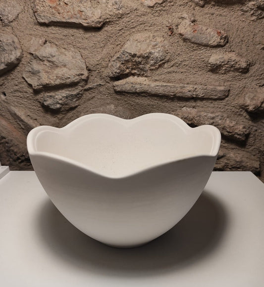 Distribuidor Bizcocho Blanco Bowl Flor Keramix