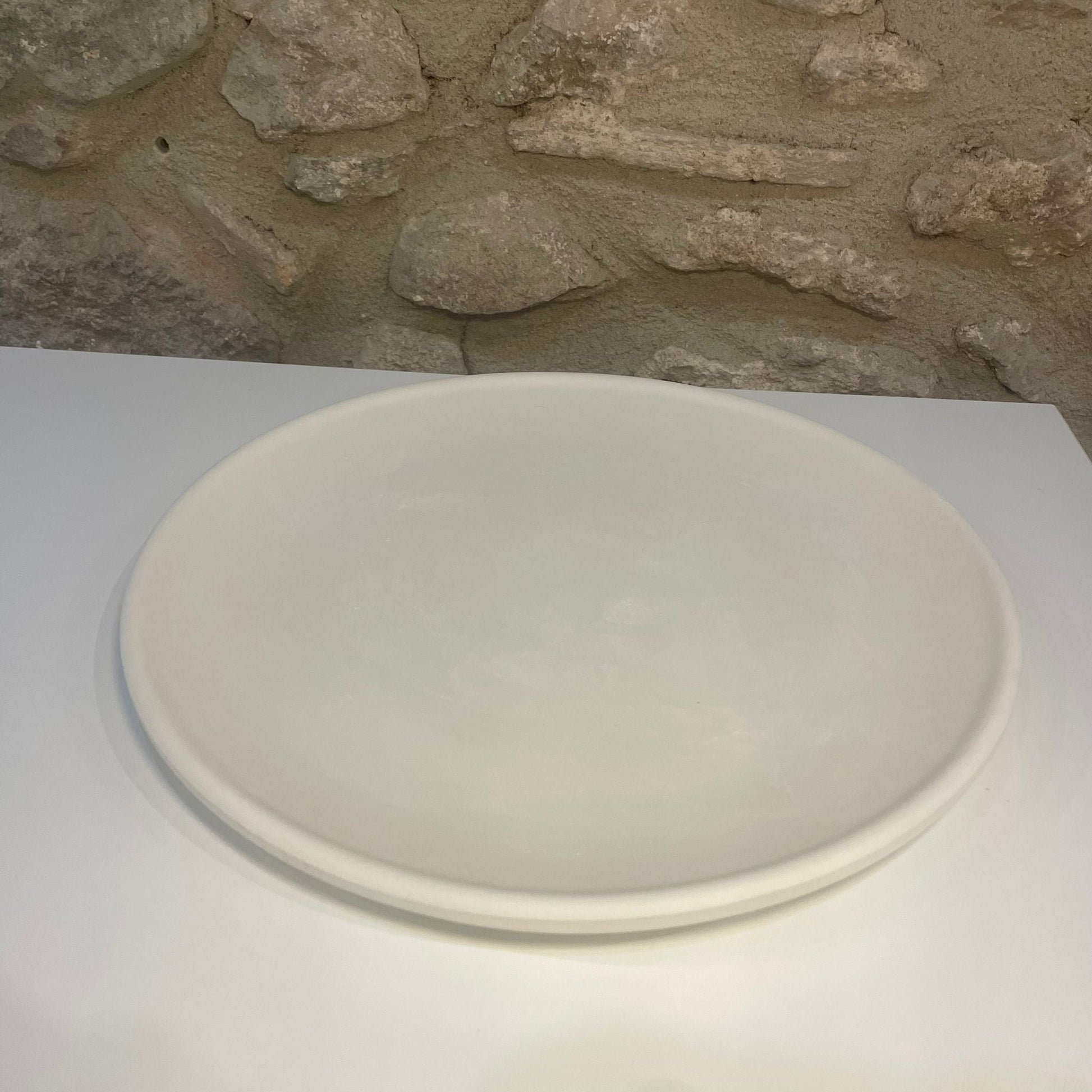 Distribuidor Bizcocho Blanco Plato De Pizza 31 Cm Bizcocho